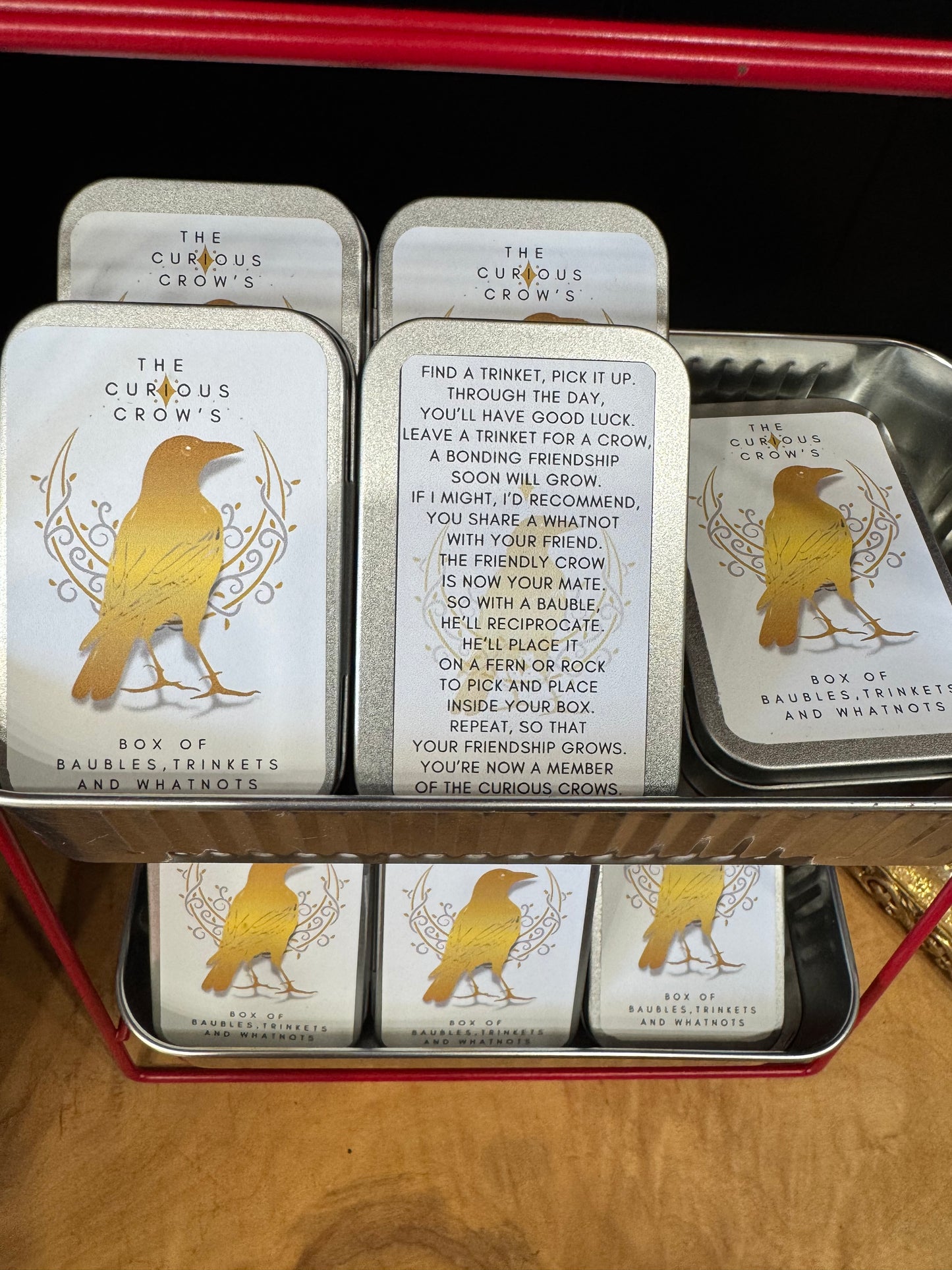 The Curious Crow Trinket box